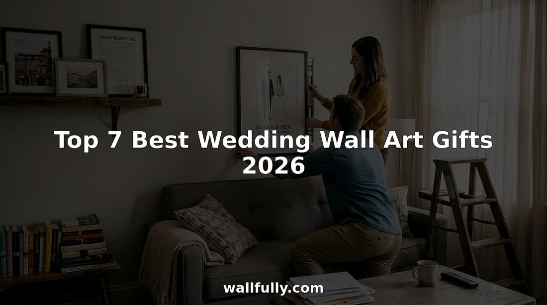 Couple hanging personalized wedding wall art