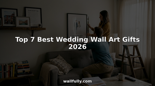 Couple hanging personalized wedding wall art