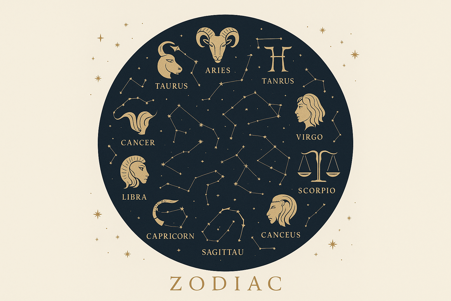 Minimalist Zodiac Posters for a Sophisticated Home Look