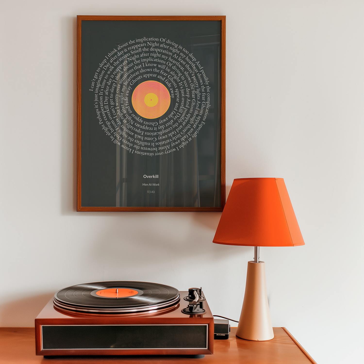 Custom Song Lyric Poster – Personalized Music Wall Art