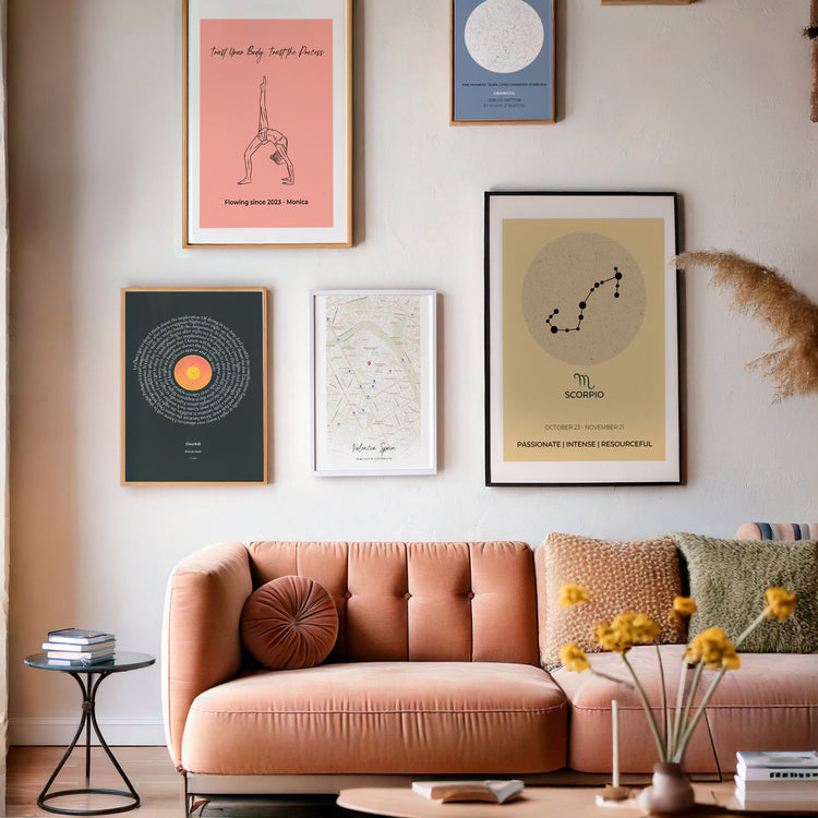 All Personalized wall art posters with custom designs