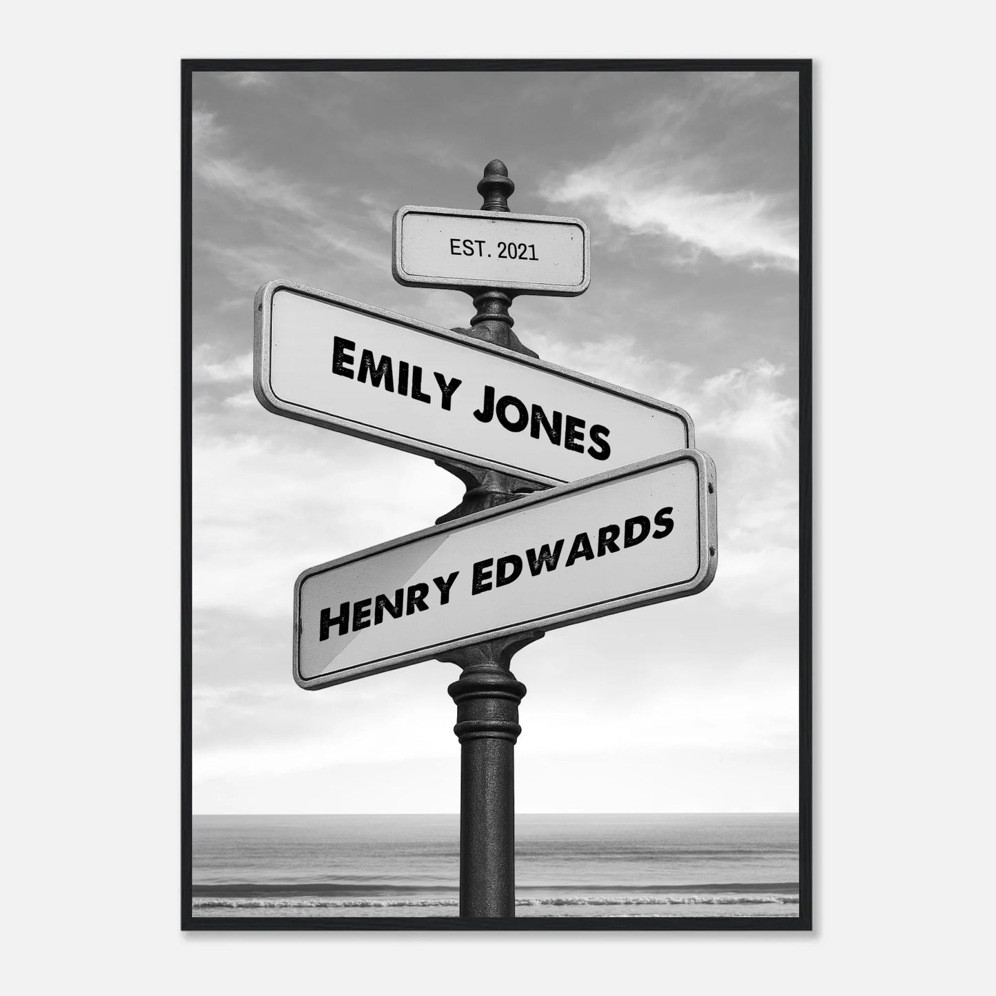 Personalized Street Sign Poster - Wallfully
