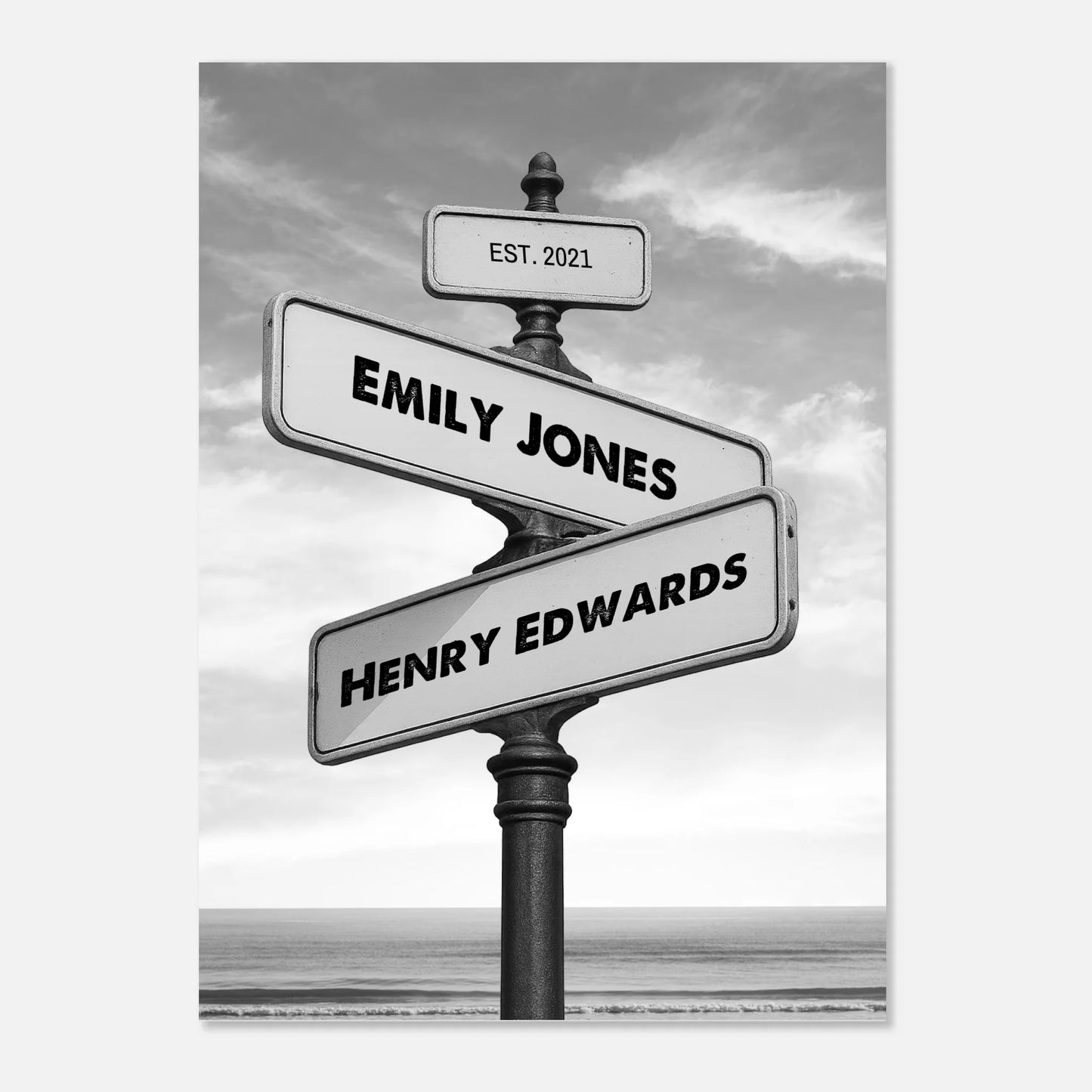 Personalized Street Sign Poster - Wallfully