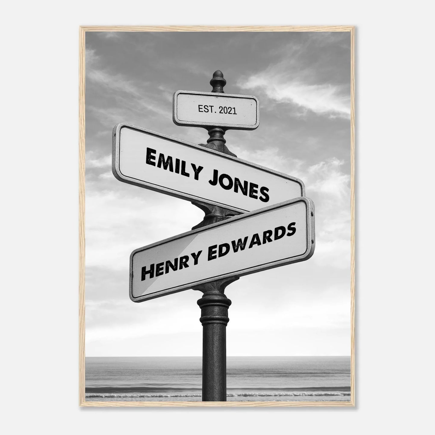 Personalized Street Sign Poster - Wallfully