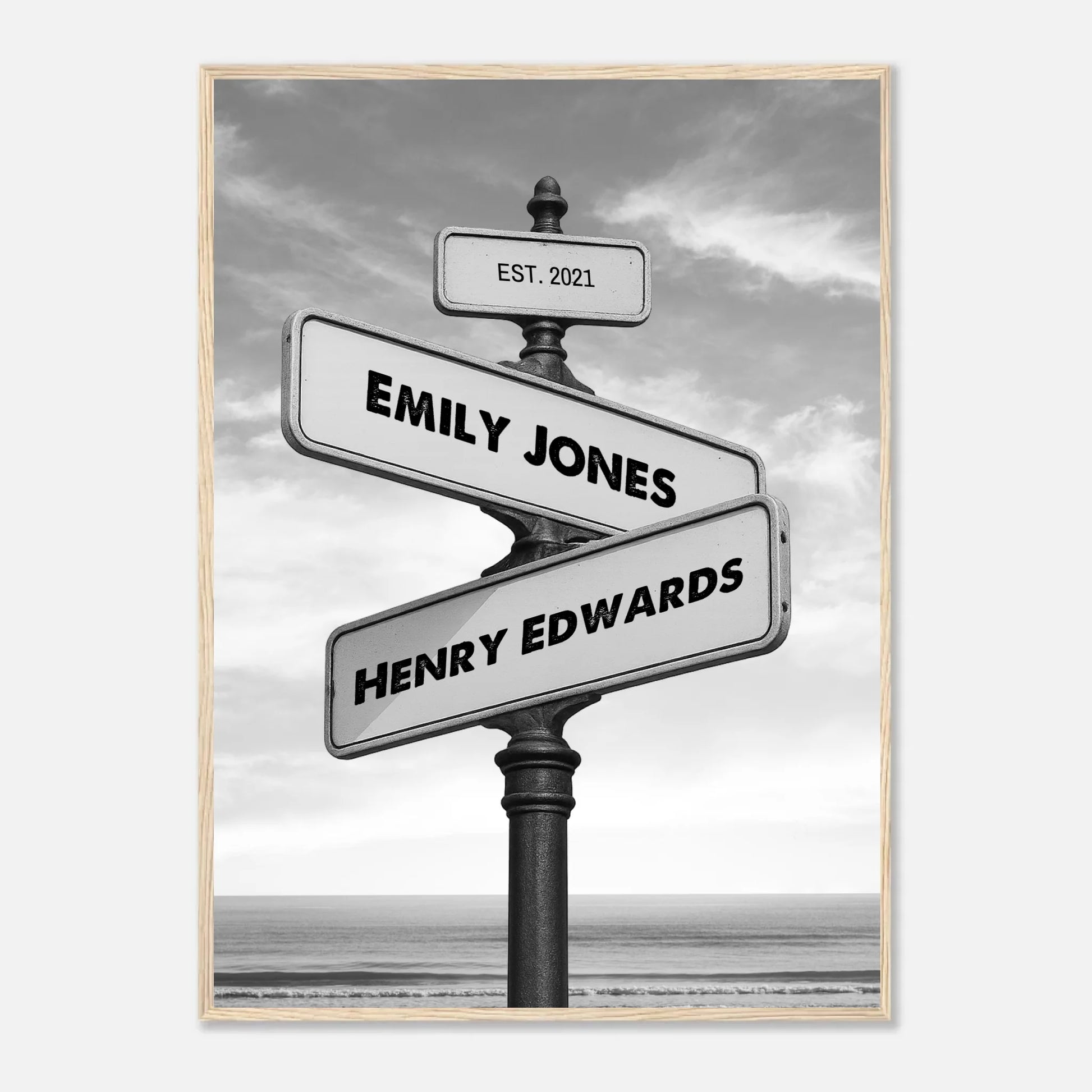 Personalized Street Sign Poster - Wallfully