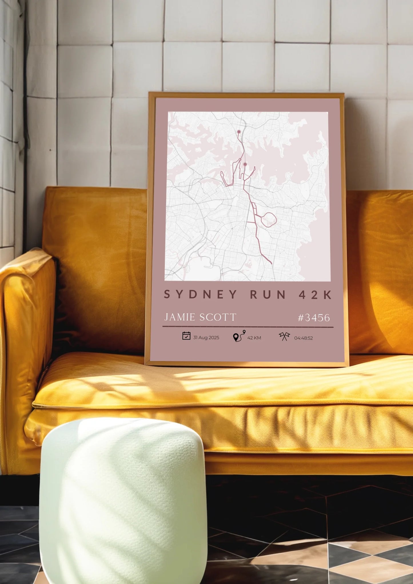 Minimalist Marathon Route Print - GPX or Strava