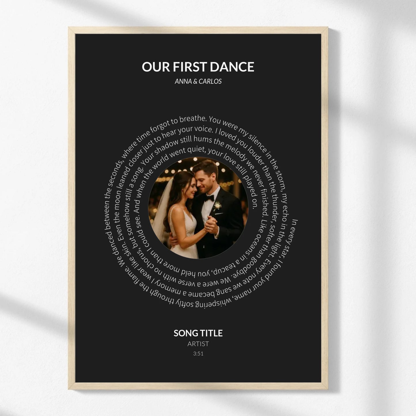 Personalized Vinyl Photo Print