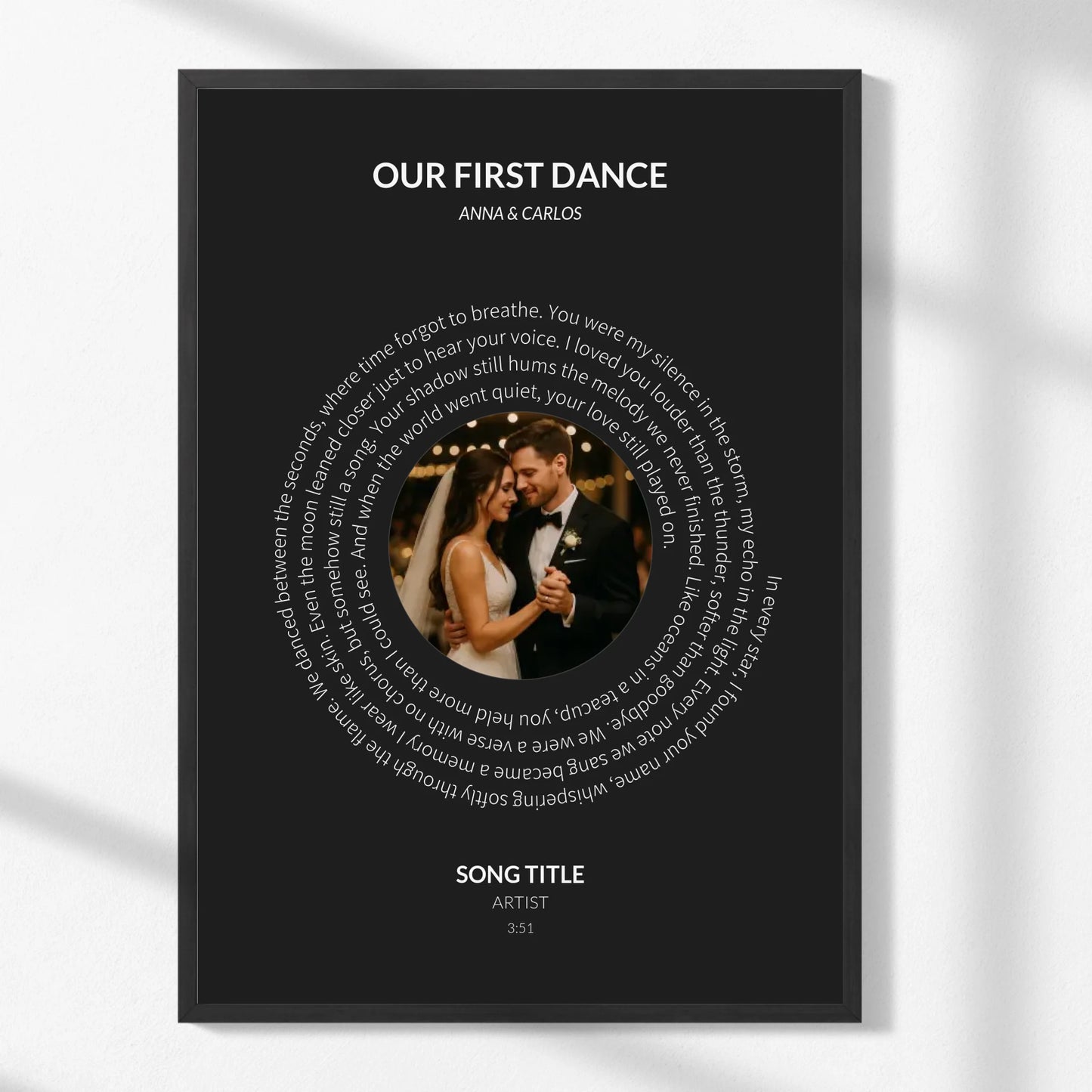 Personalized Vinyl Photo Print