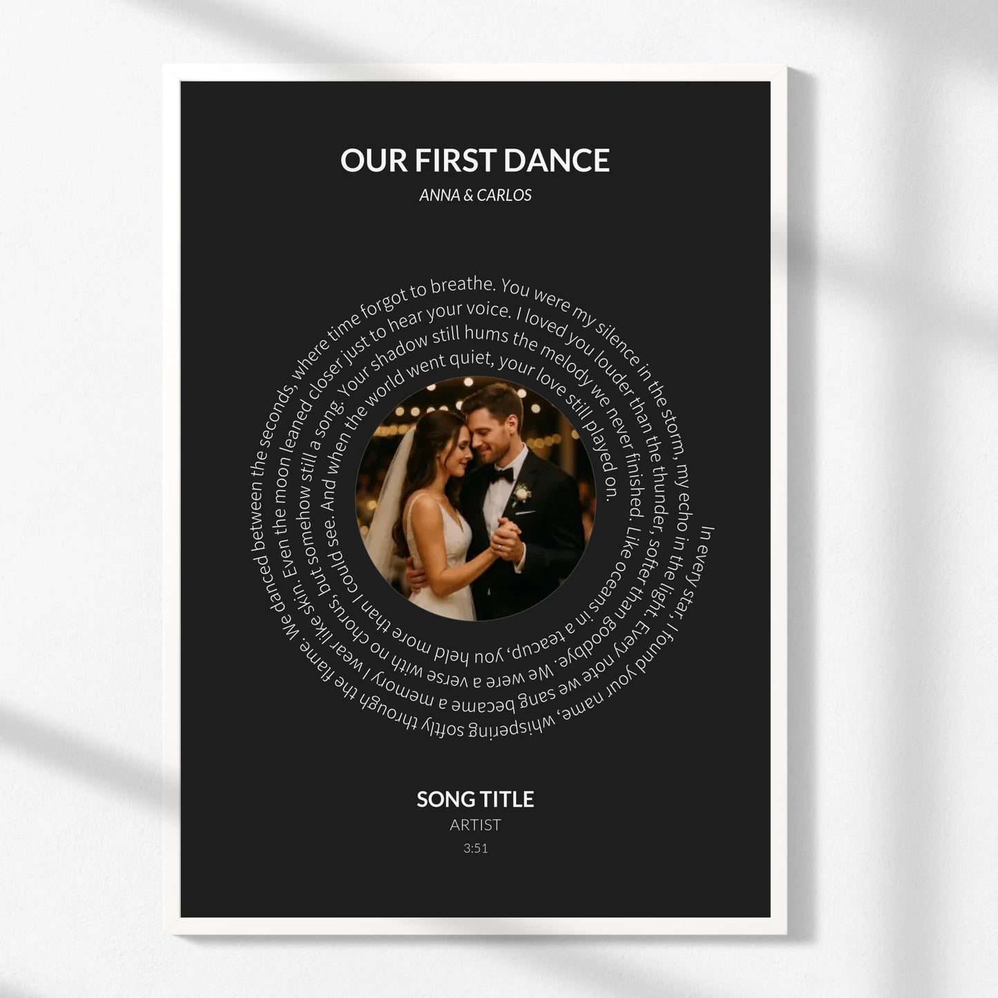 Personalized Vinyl Photo Print