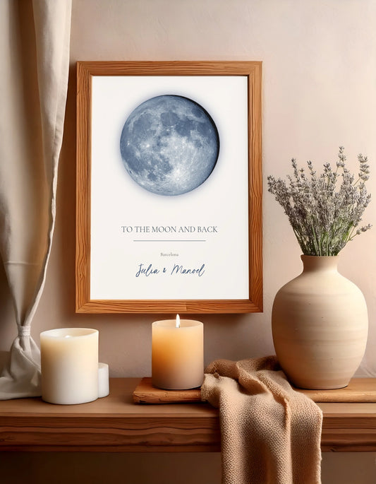 Custom Moon Phase Print -  Wallfully