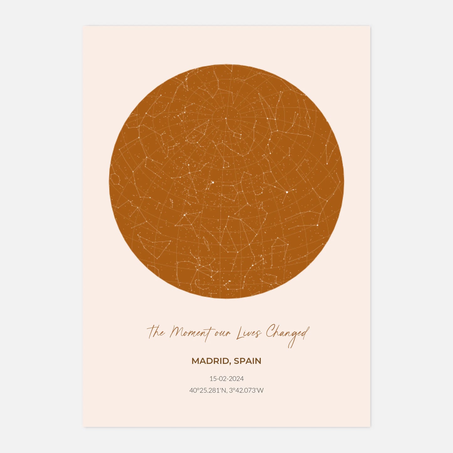 Custom Star Map Print -  Wallfully